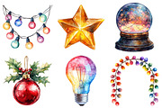 Christmas Lights Clipart, an Illustration by Daily.Designs (Thumbnail 3 of 5)