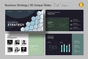 Business Strategy Google Slides, a Presentation Template by Design Vault