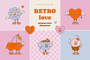 Retro Love, a Seasonal Illustration by Sweet Corner (Thumbnail 1 of 11)