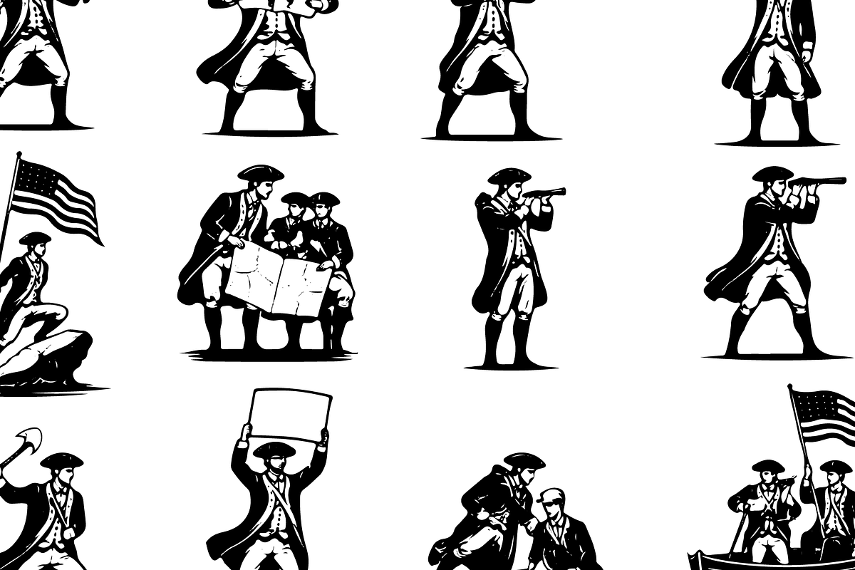 American Patriot Silhouette Set, an Object Graphic by RT Studio (Photo 2 of 3)