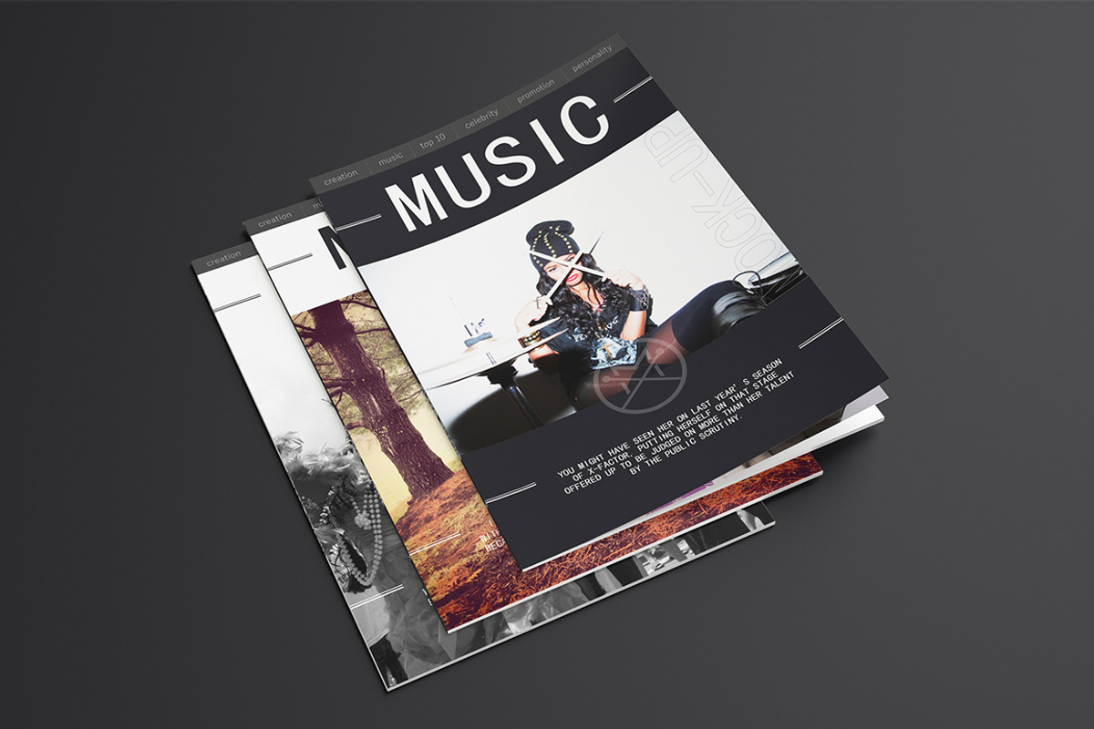 20 Magazine Mock-ups Pack, a Print Template by ItemBridge (Photo 2 of 5)