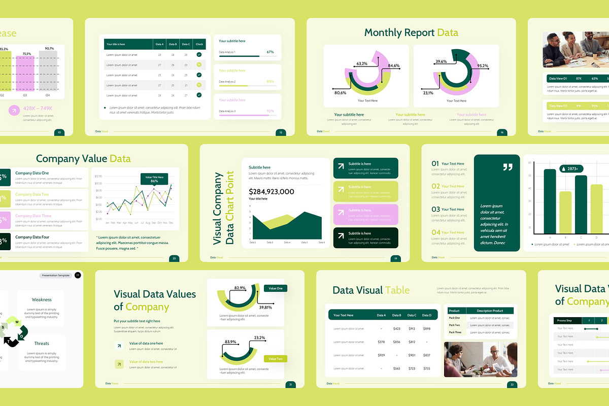 Data Visual PowerPoint Presentation