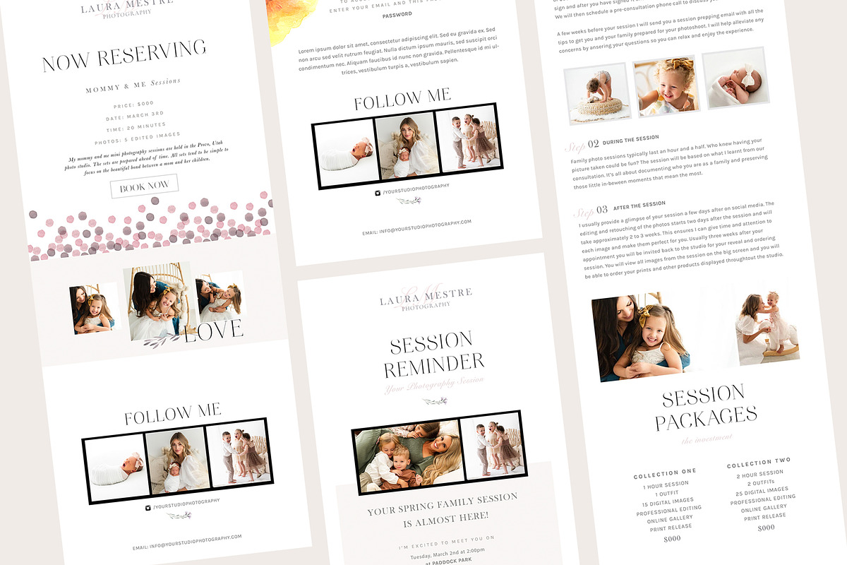 Photography Email Template Set, an Email Template by By Stephanie Design (Photo 1 of 7)
