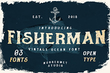 Fisherman - Vintage Ocean Font