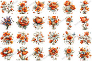 Whimsical Spring Flower Clipart, an Illustration by designcity5 (Thumbnail 2 of 5)