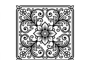 50 Elegant Floral Ornament Bundle, a Decorative Illustration by Amazin_art (Thumbnail 28 of 29)
