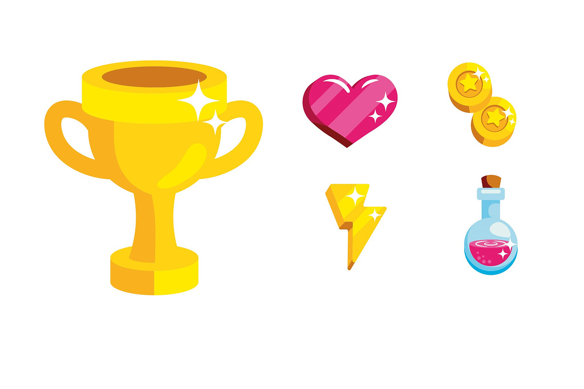 Video Game Illustration Set preview 2