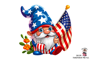4th of July Gnome Clipart Png Bundle, an Illustration by Clipart Bloom (Thumbnail 2 of 11)
