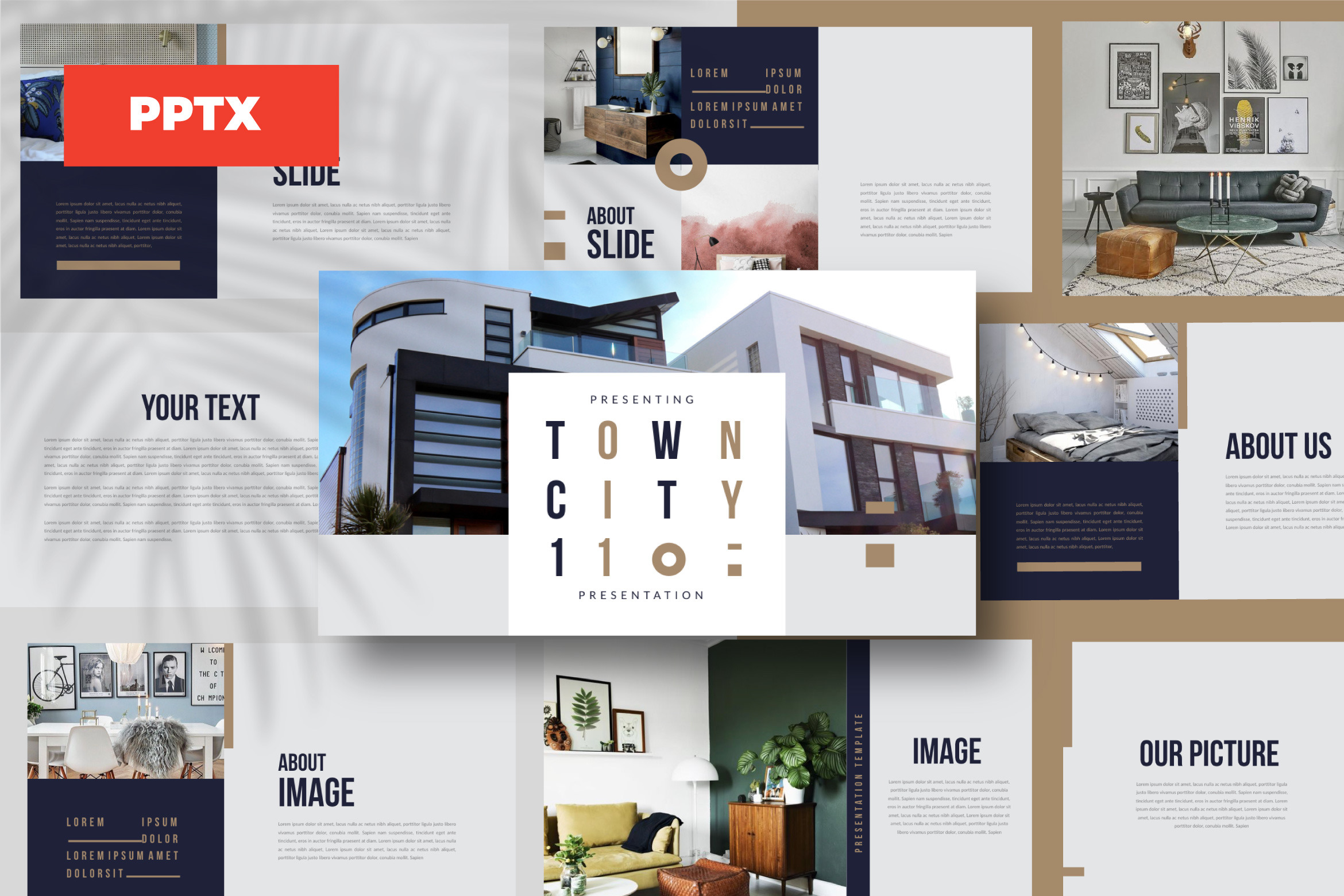 TOWN - Powerpoint Template, a Presentation Template by Dirtytemp Studio