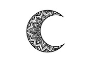 Mandala Crescent Moon Bundle, an Illustration by Designs_River (Thumbnail 19 of 31)