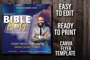 Bible Study Canva Template