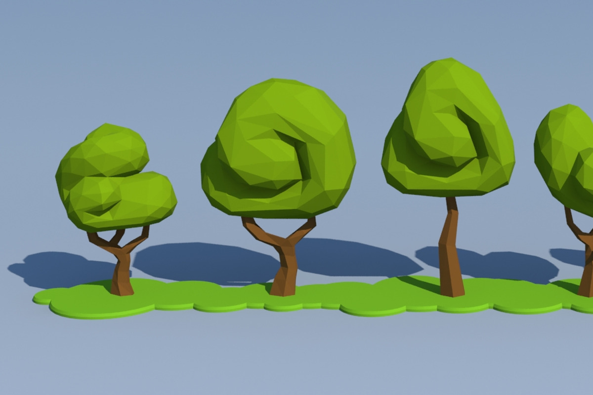 Trees And Bushes, an Environmental 3D Model by Saintpix (Photo 34 of 35)