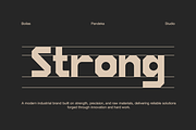 Boilas - Modern Industrial Font, a Sans Serif Font by Pandeka Studio (Thumbnail 3 of 9)