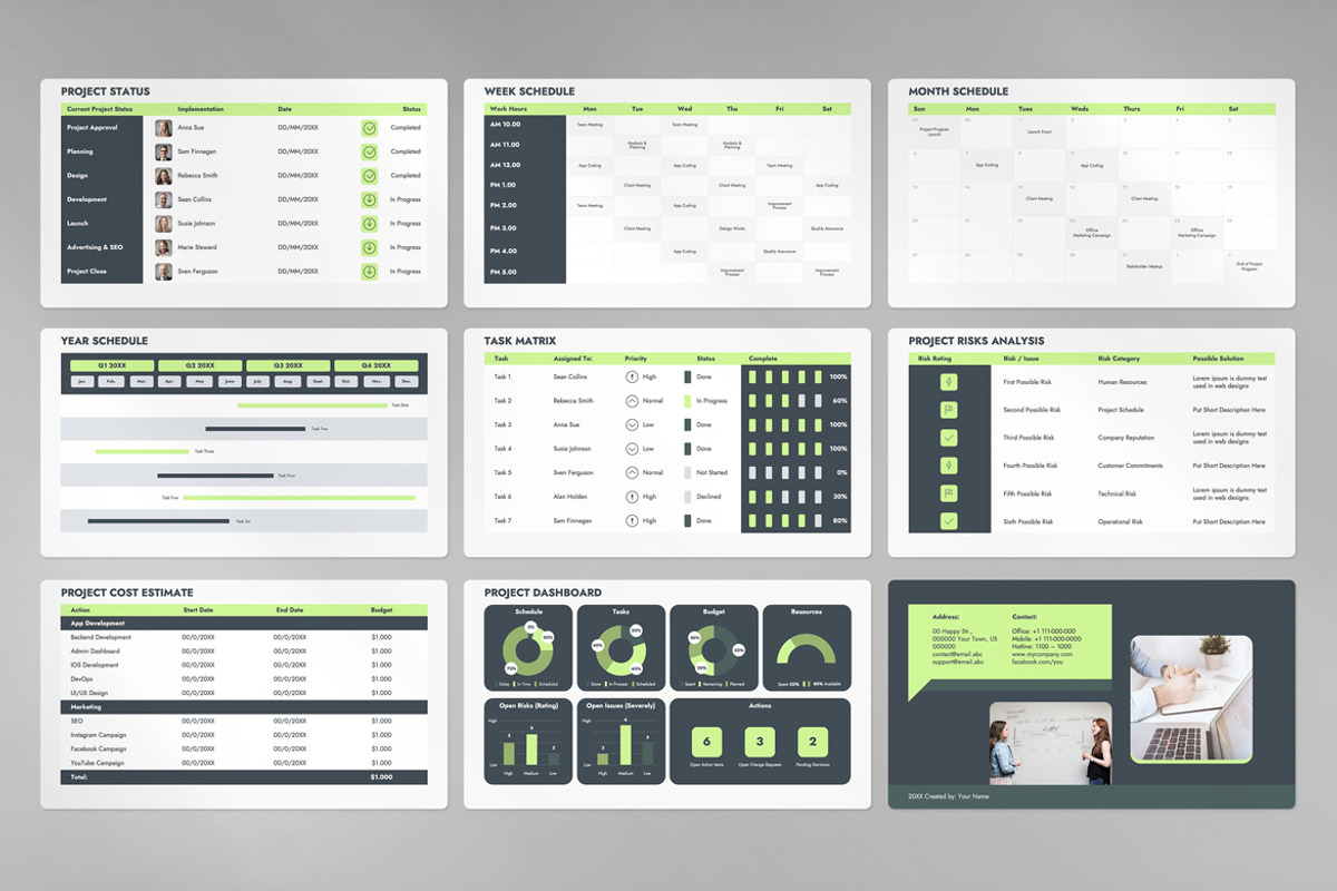 Project Management: PPT, Slides, Key, a Presentation Template by JetzTemplates (Photo 3 of 5)