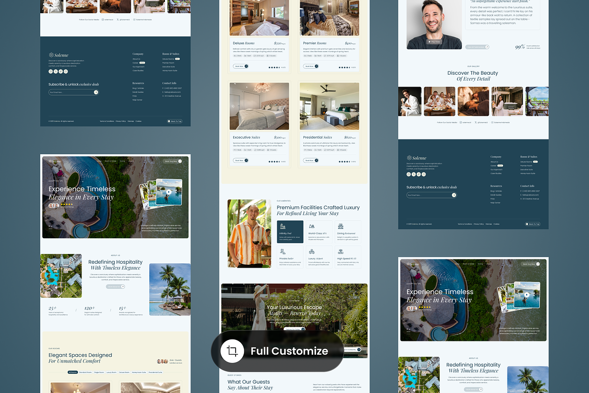 Solenne - Hotel Landing Pages preview 3