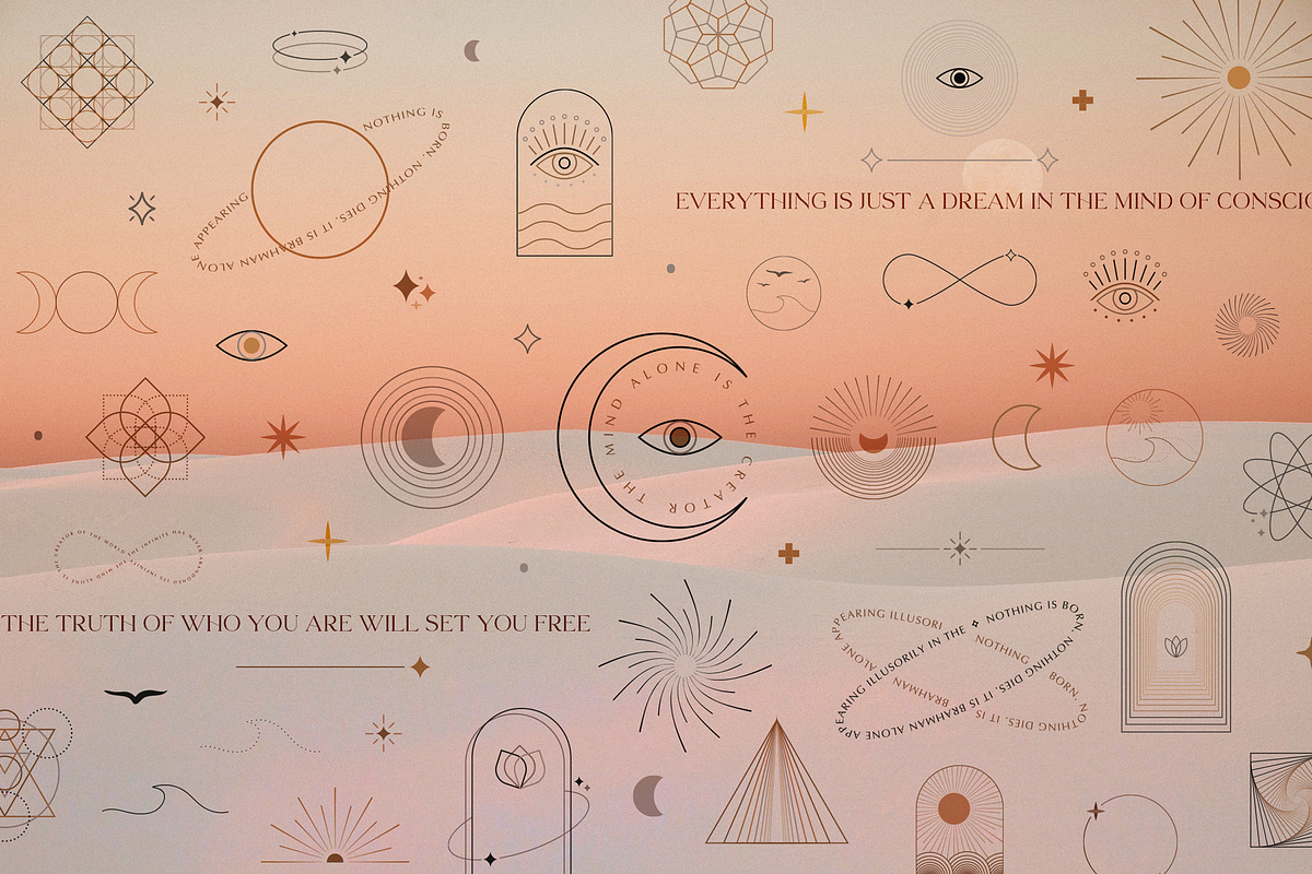 Forms, shapes vector logo elements, an Object Graphic by Olya Creative (Photo 2 of 16)