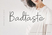 Badtaste - Elegant Signature Font, a Script Font by Konstantine Studio (Thumbnail 1 of 11)