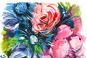 bundle: 12 flowers in a square, a Texture Illustration by coconut_forest (Thumbnail 7 of 13)
