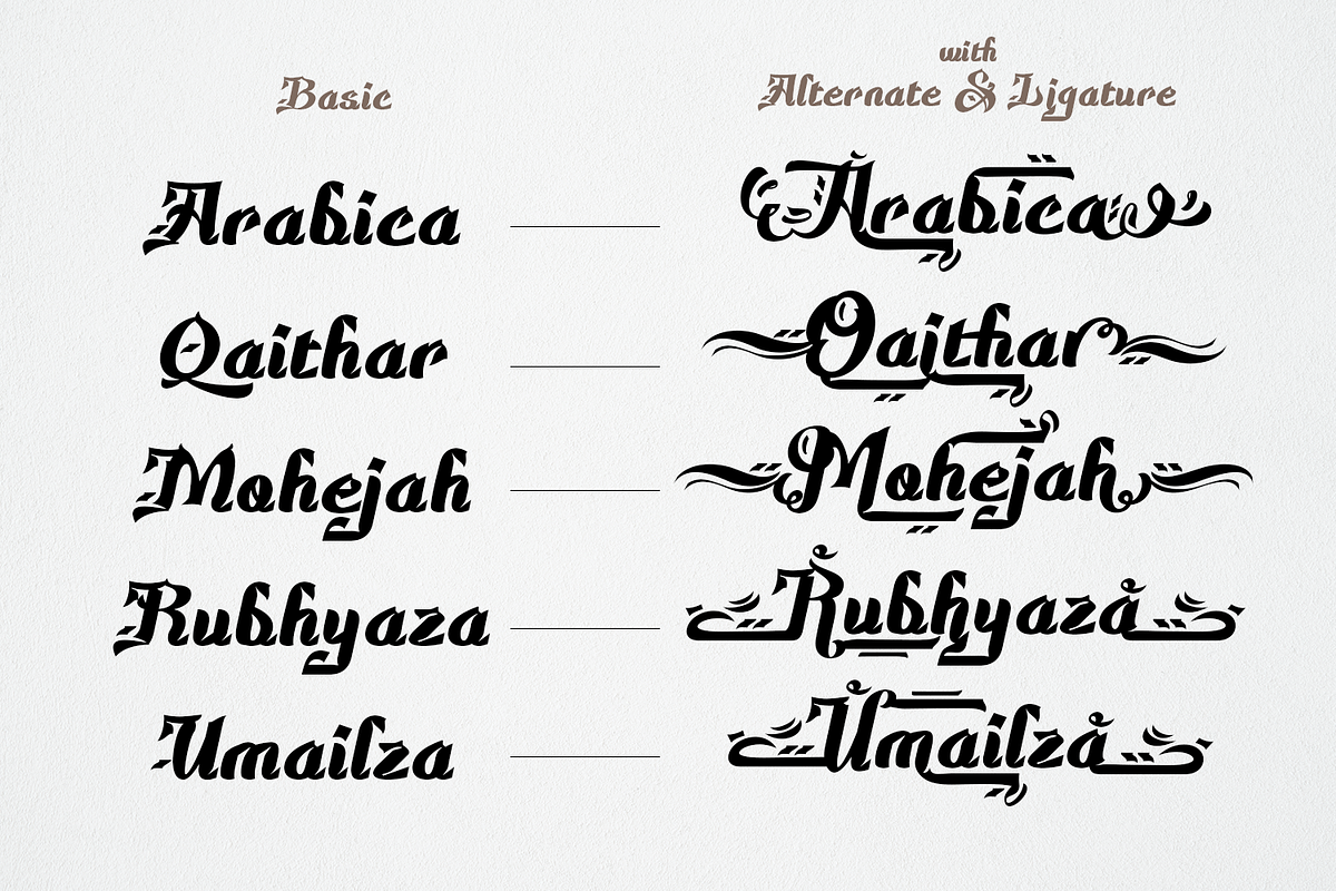 Sakyena - Modern Islamic Font, a Script Font by TypeClassHeroes (Photo 5 of 8)