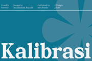Kalibrasi, a Serif Font by Slex Studio (Thumbnail 1 of 12)