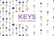 Door keys seamless patterns, a Pattern Graphic by Good Studio (Thumbnail 1 of 5)