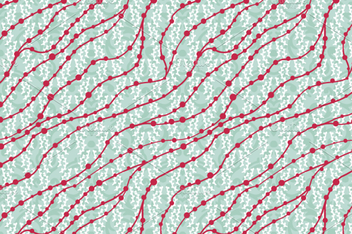 Seamless mint green damask patterns, a Pattern Graphic by Alenarozova (Photo 5 of 5)