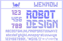 Robot Design Font