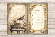 Music Vintage Sheet | Junk Journal, an Object Illustration by GlamArtZhanna (Thumbnail 2 of 9)