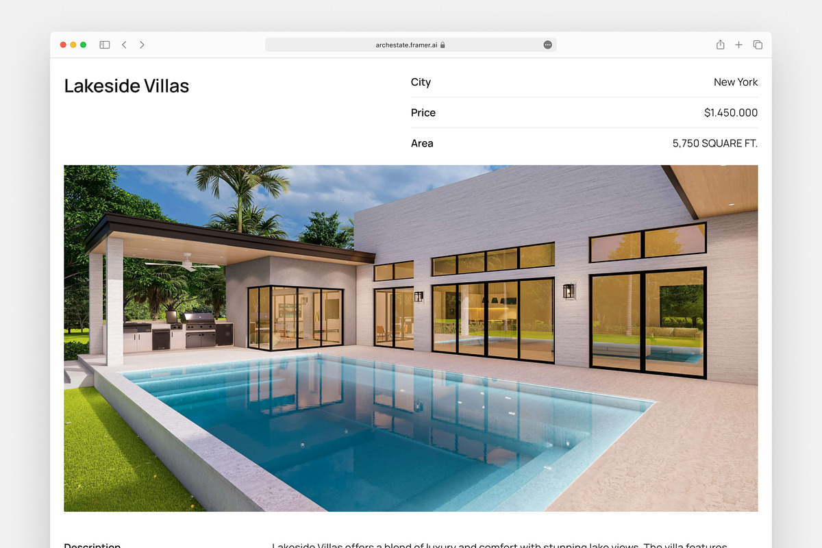 ArchEstate – Framer Template, a Landing Page Template by Pixsellz (Photo 4 of 4)