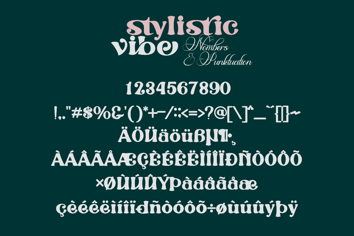 Stylistic Vibe, a Sans Serif Font by Joko Setiono (Photo 17 of 21)