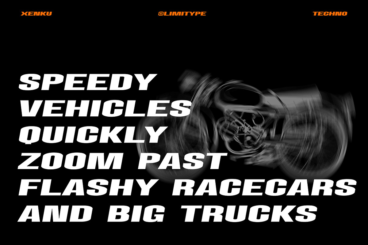Xenku - Modern Techno Typeface, a Sans Serif Font by limitype (Photo 2 of 10)