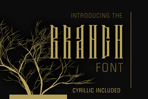 Branch Font Latin And Cyrillic