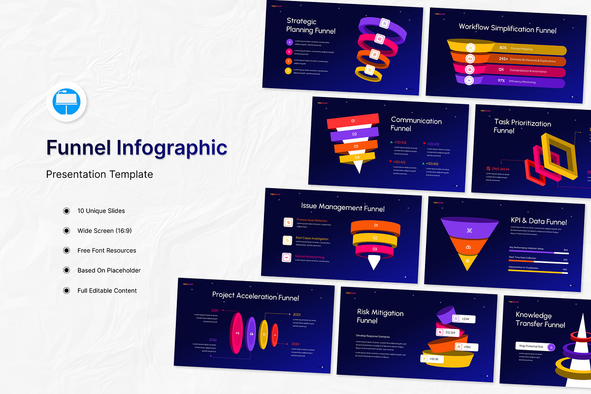 Funnel Infographic Keynote Template