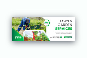 Lawn Garden Service Facebook Cover