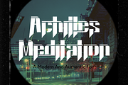 Achilles Meditation - Hero Font, a Sans Serif Font by 177Studio (Thumbnail 1 of 8)