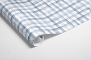 Watercolour plaid in blue grey, a Pattern Graphic by Anya-D (Thumbnail 4 of 5)