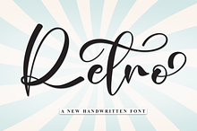 retro | Script Font