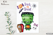 Cute Halloween Watercolor Clipart, a Person Illustration by Apixsala (Thumbnail 3 of 7)