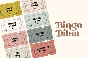 Bingo Dilan - Modern Display Font