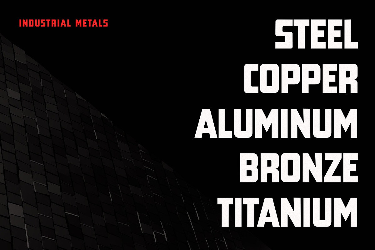 Bernard - Industrial Typeface, a Sans Serif Font by HipFonts (Photo 5 of 8)