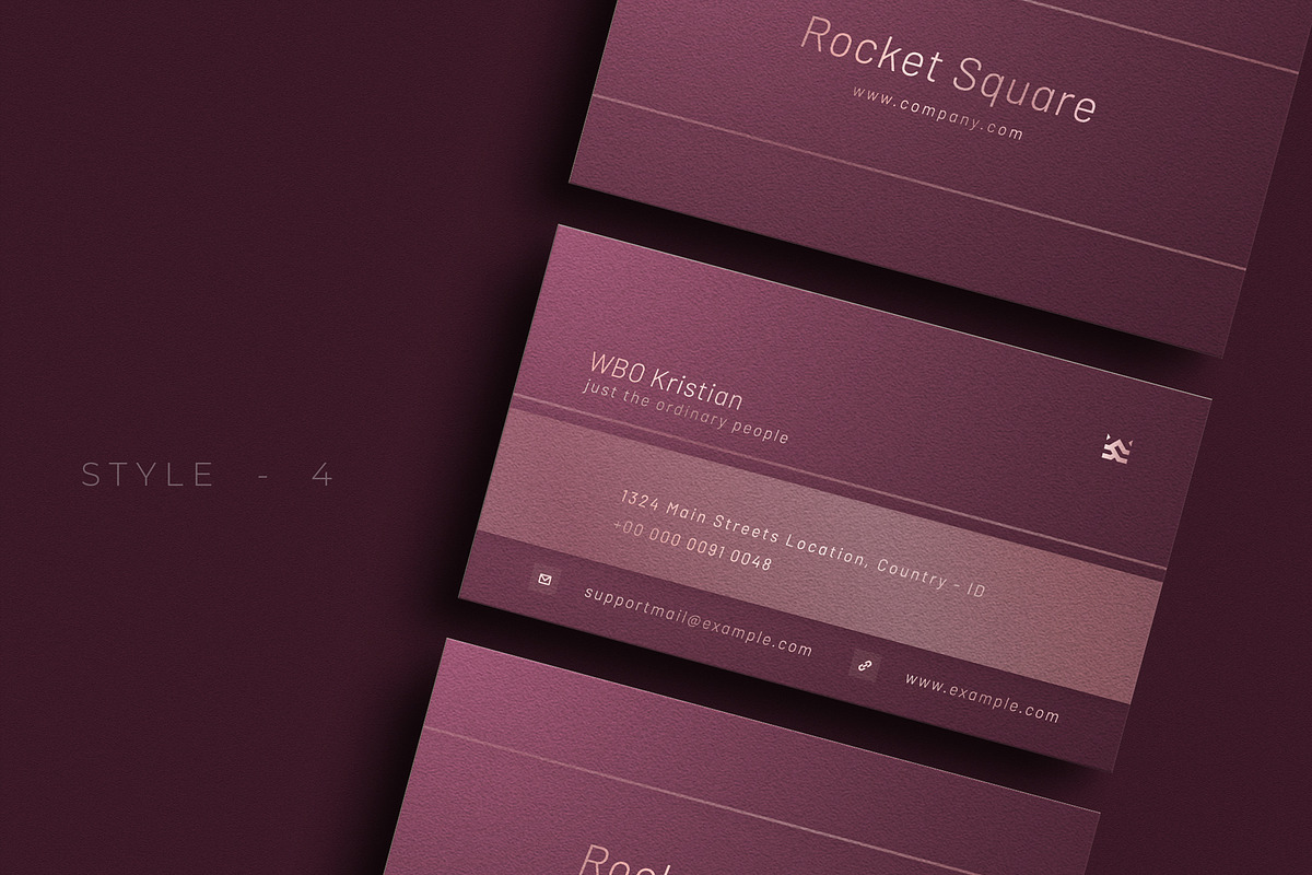 Modern Purple Business Card - V.81, a Business Card Template by Ctrl space studio (Photo 5 of 6)