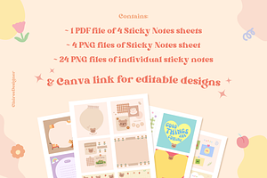 Digital Sticky Note Pads Planner