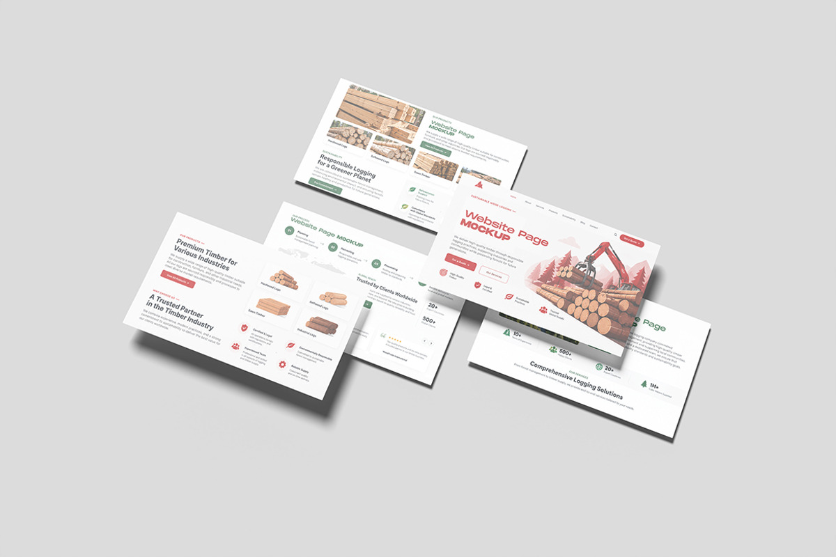 Clean Website Pages Mockup, a Mac Mockup by My Code Std (Photo 4 of 5)