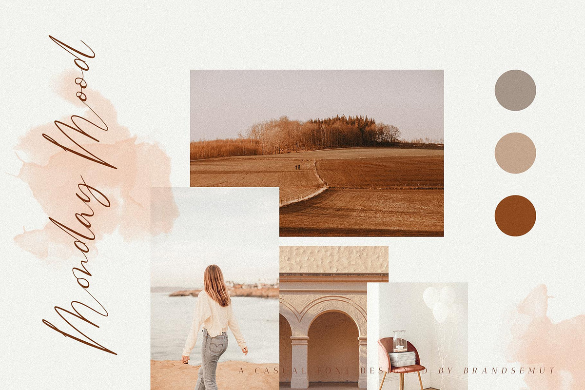 Bonstage Font + Abstract Shapes preview 5