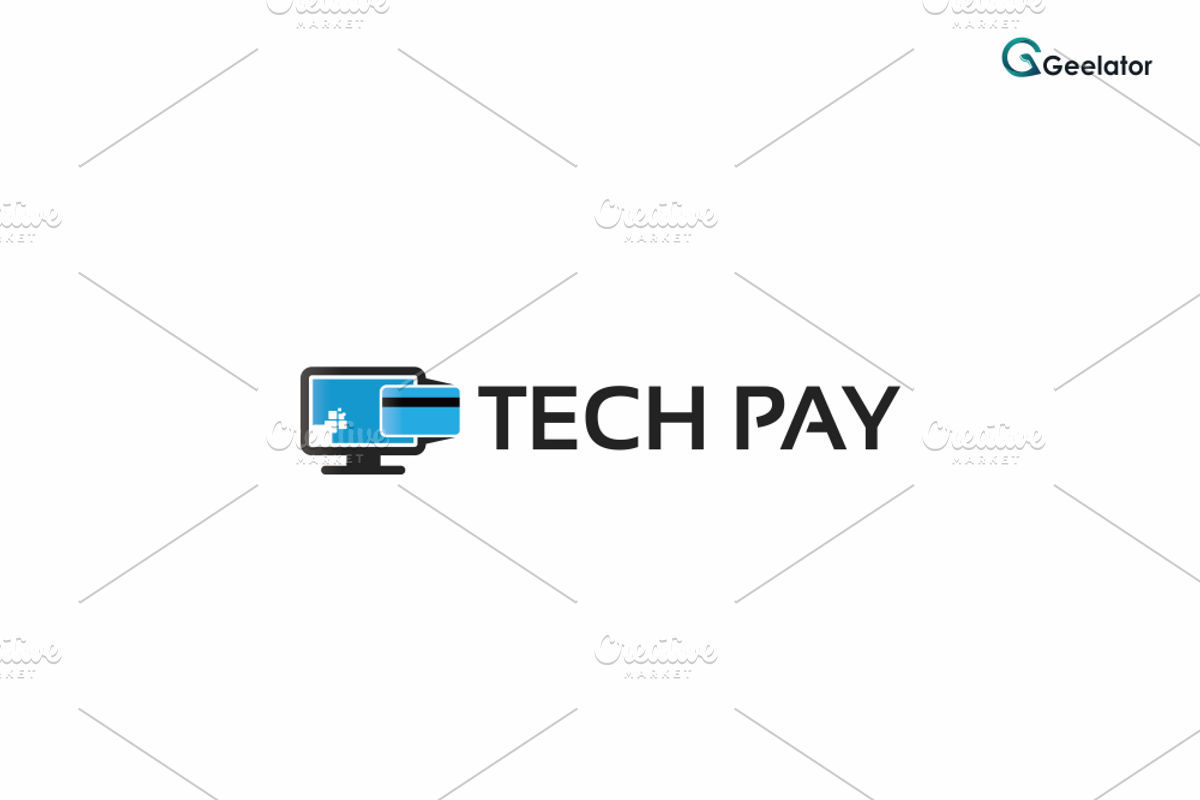 Tech Pay Logo Template, a Branding & Logo Template by Geelator Studio