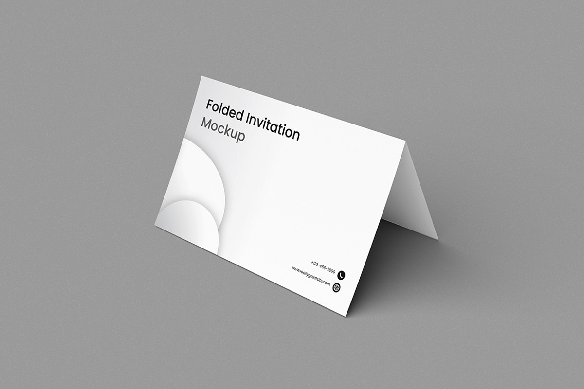Folded Invitation Mockup, a Product Mockup by swsi-studio (Photo 4 of 5)