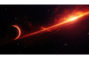 universe space digital background ai, a Technology Photo by pikepicture