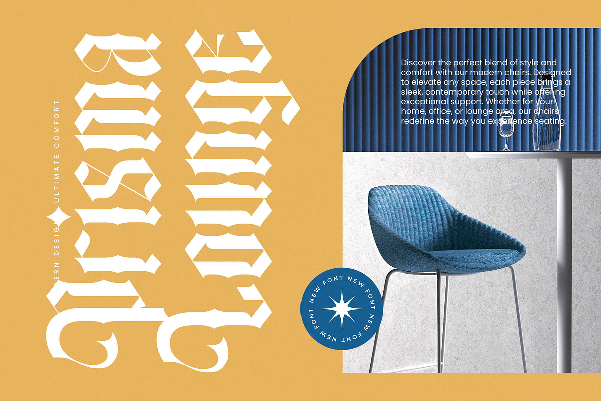 Angelic Glimstone Modern Gothic, a Blackletter Font by timelesstype.co (Photo 6 of 20)