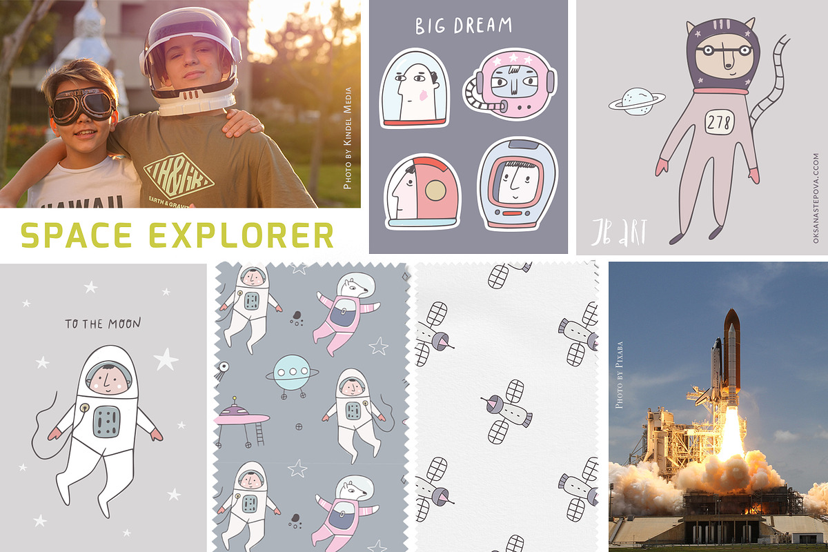 Space Explorer, a Graphic by Oksana Stepova (Photo 3 of 16)