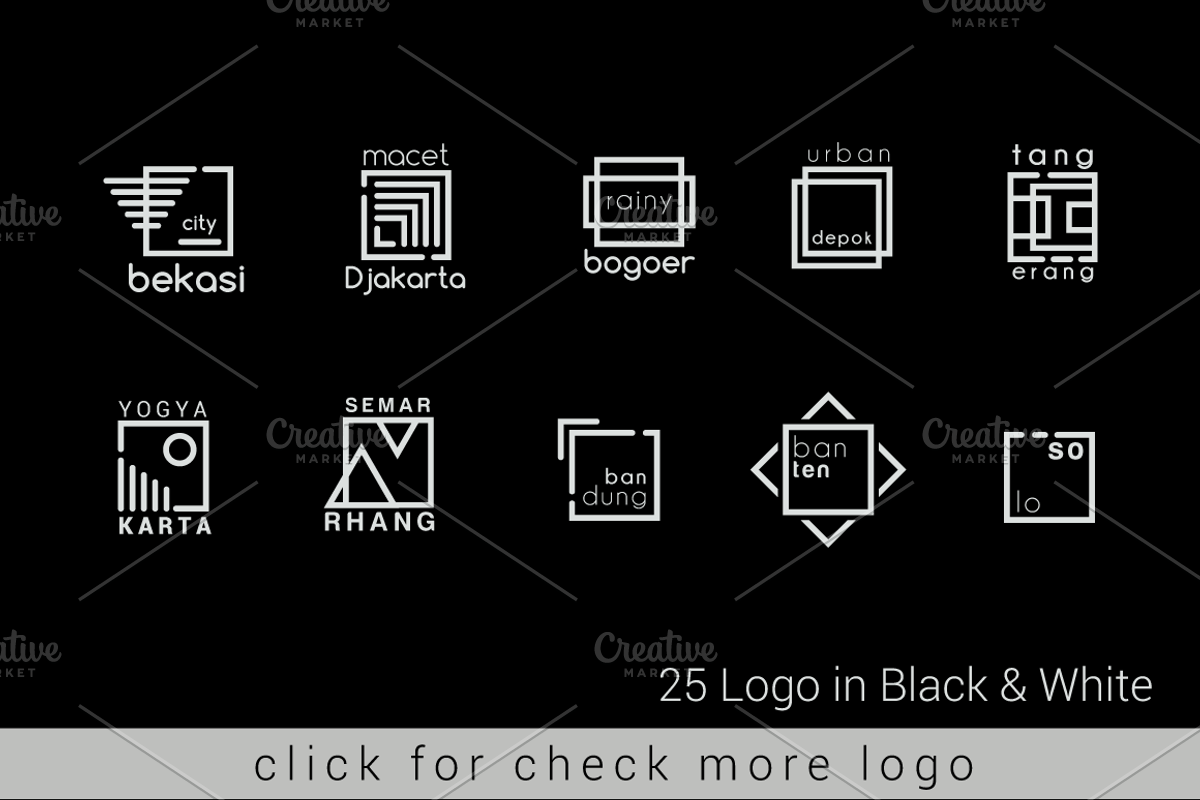 Minimal Square Logo - Hipster Line, a Branding & Logo Template by Sahade Studio (Photo 5 of 17)